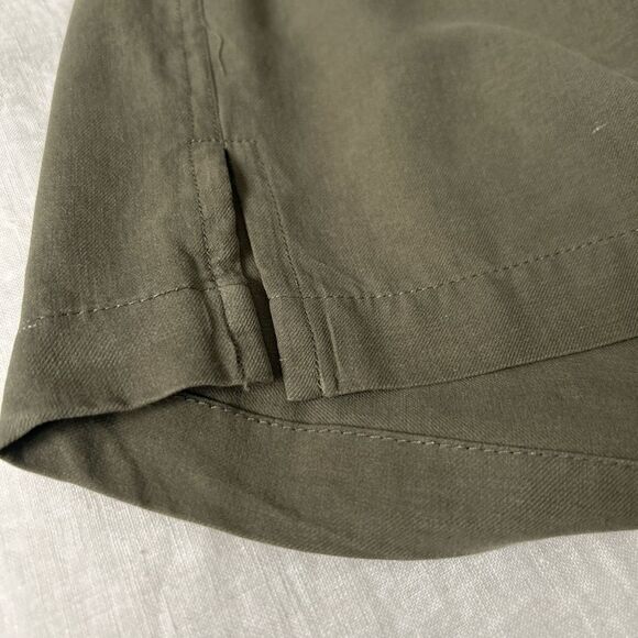 Bobby Chan Silk Olive Green Shirt - Picture 2 of 6